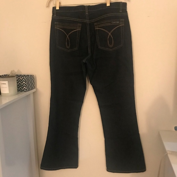 BOGO Calvin Klein dark denim blue flare jeans - Picture 8 of 8